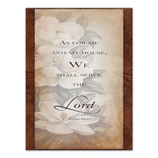 Serve The Lord 12" x 16" Canvas Wall Art